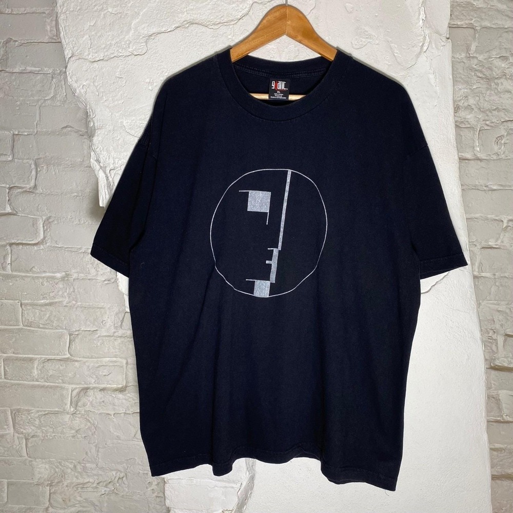 Vintage Bauhaus Logo T-Shirt 90s Giant Tag Goth Punk Rock Men's XL